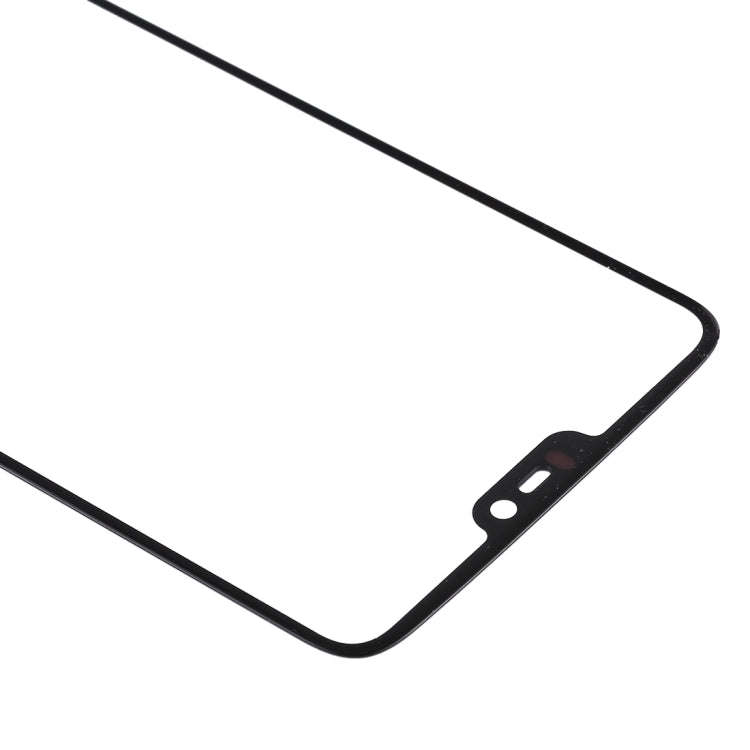 For OnePlus 6 Front Screen Outer Glass Lens (Black)