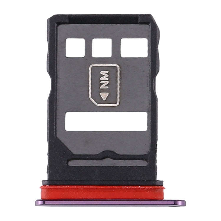 SIM Card Tray + NM Card Tray for Huawei Mate 30 (Purple)