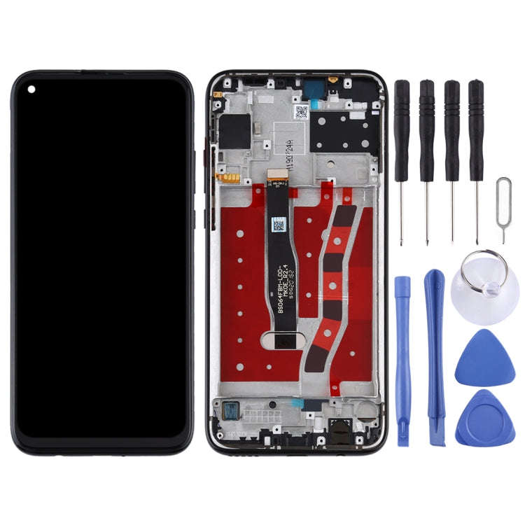 OEM LCD Screen for Huawei Nova 5i Digitizer Full Assembly with Frame(Black)