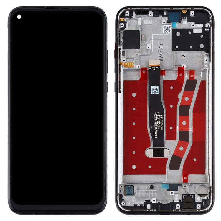 OEM LCD Screen for Huawei Nova 5i Digitizer Full Assembly with Frame(Black)
