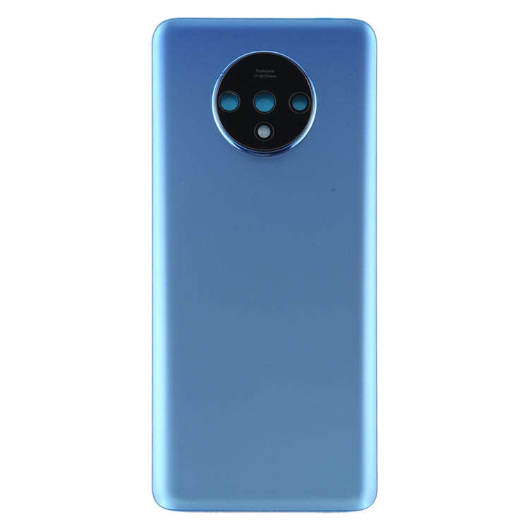 For OnePlus 7T Original Battery Back Cover with Camera Lens Frame (Blue)
