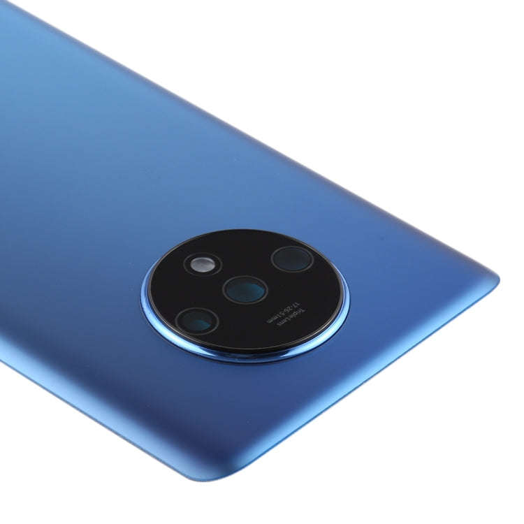 For OnePlus 7T Original Battery Back Cover with Camera Lens Frame (Blue)