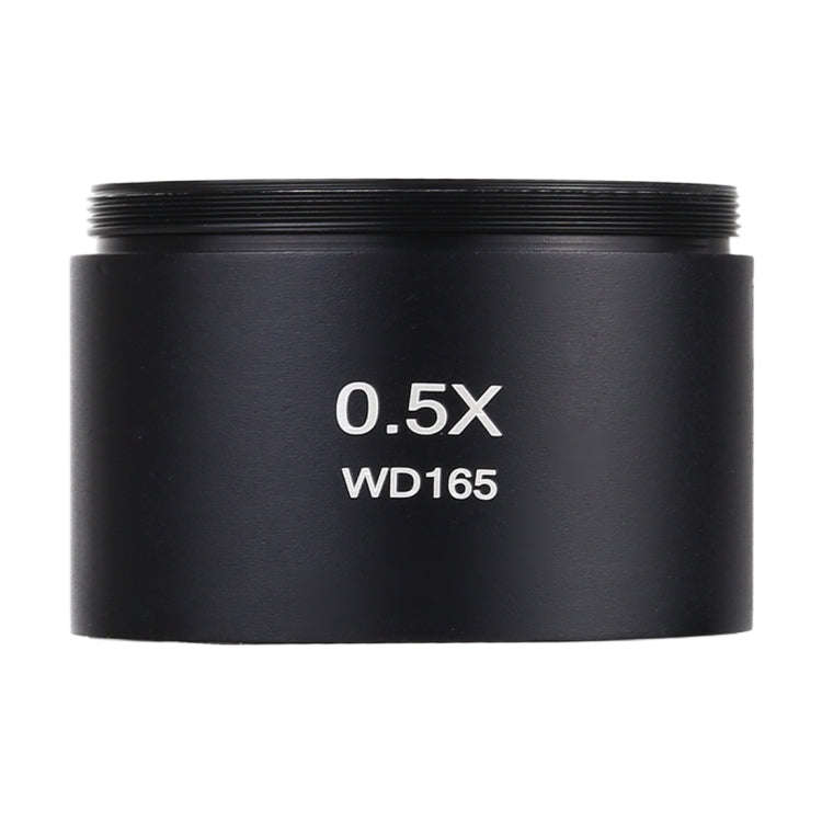 Stereo Microscopes Auxiliary Objective Lens Barlow Lens Magnifier 0.5X WD165