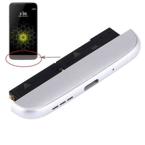 (Charging Dock + Microphone + Speaker Ringer Buzzer) Module for LG G5 / F700K (KR Version)(Silver)