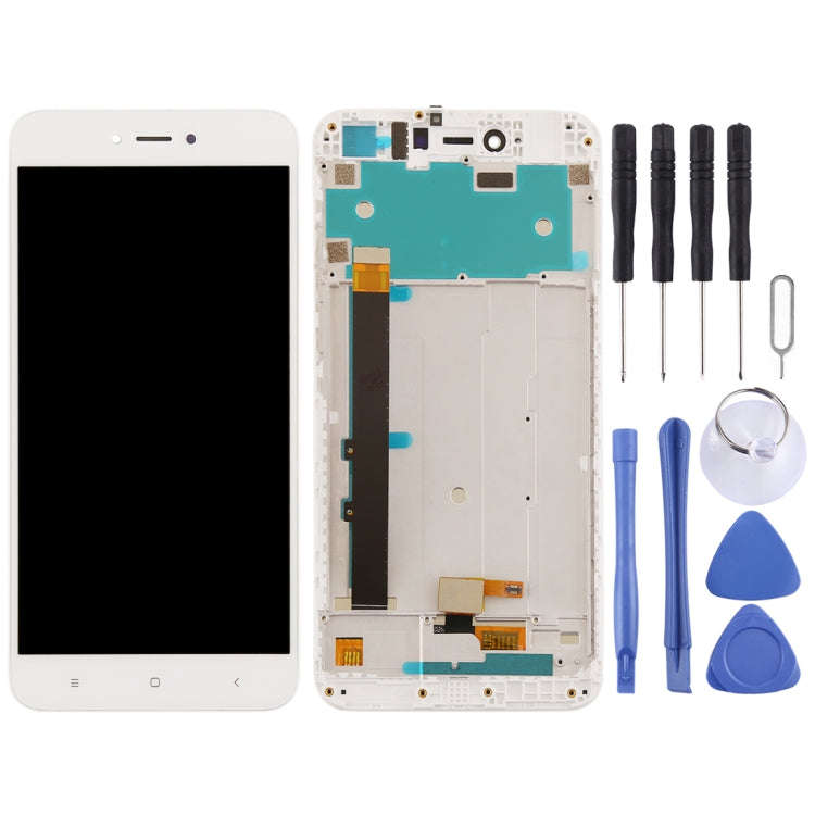 TFT LCD Screen for Xiaomi Redmi Note 5A Digitizer Full Assembly with Frame(White)