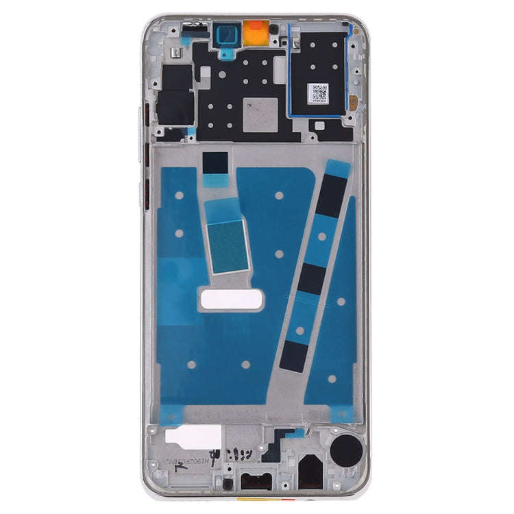 Front Housing LCD Frame Bezel Plate with Side Keys for Huawei P30 Lite (24MP)(Silver)