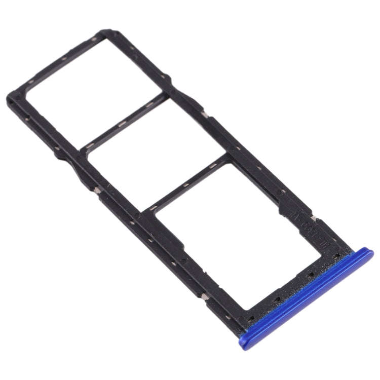 For Realme 2 SIM Card Tray + SIM Card Tray + Micro SD Card Tray (Blue)