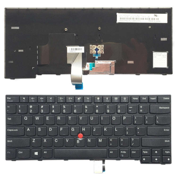 US Version English Laptop Keyboard with Pointing Sticks for Lenovo IBM Thinkpad E470 / E470C / E4...