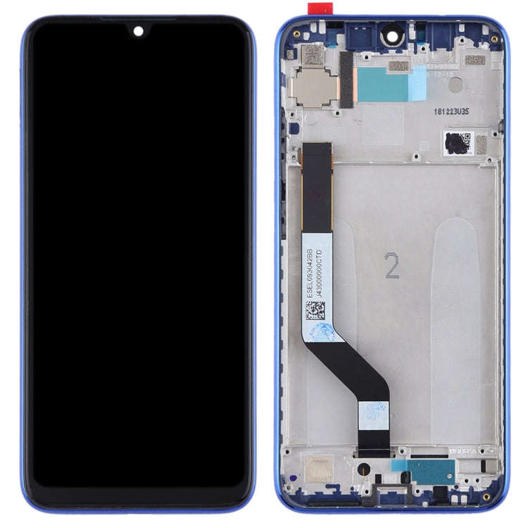 TFT LCD Screen for Xiaomi Redmi Note 7 / Redmi Note 7 Pro Digitizer Full Assembly with Frame(Blue)