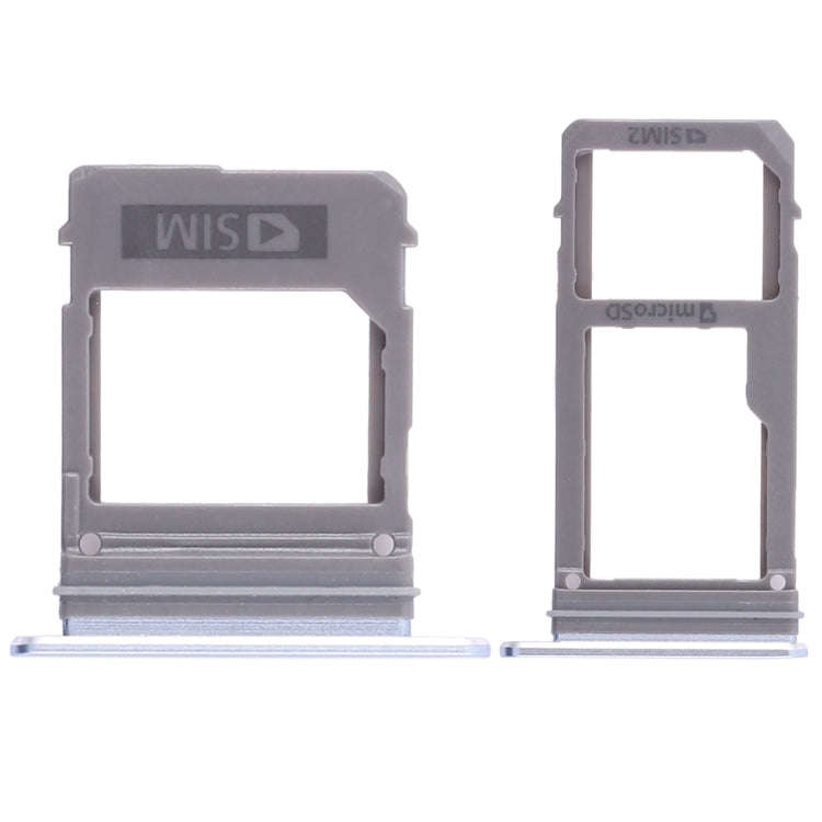 For Galaxy A520 / A720 2 SIM Card Tray + Micro SD Card Tray (Blue)