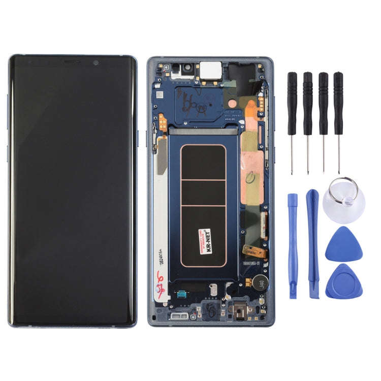 LCD Screen and Digitizer Full Assembly with Frame for Galaxy Note9 / N960A / N960F / N960V / N960...