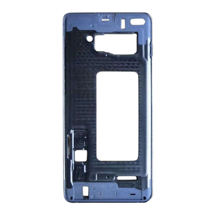 For Galaxy S10+  Front Housing LCD Frame Bezel Plate (Blue)