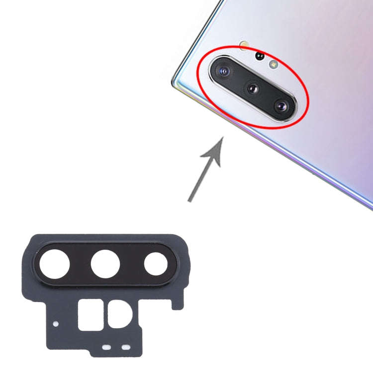 For Samsung Galaxy Note10+ 10pcs Camera Lens Cover (Black)