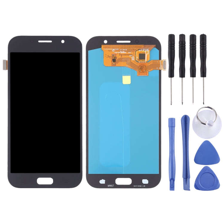 OLED LCD Screen for Galaxy A7 (2017), A720F, A720F/DS with Digitizer Full Assembly (Black)