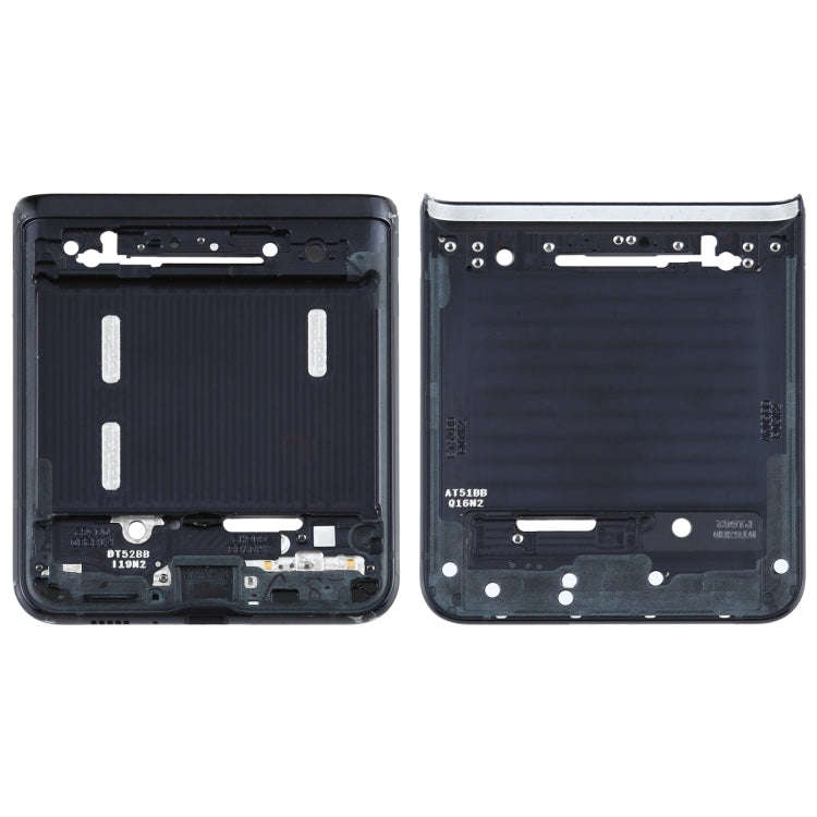 For Samsung Galaxy Z Flip 5G SM-F707  Lower Middle Frame Bezel Plate (Black)