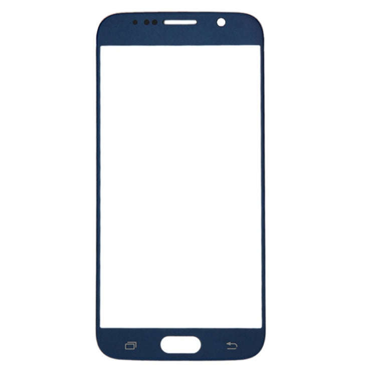 For Samsung Galaxy S6 / G920F 10pcs Front Screen Outer Glass Lens (Dark Blue)