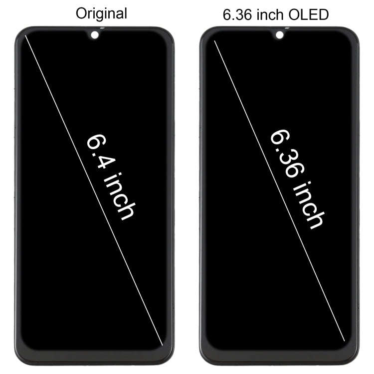 6.36 inch OLED LCD Screen for Samsung Galaxy A30 SM-A305 Digitizer Full Assembly with Frame (Black)