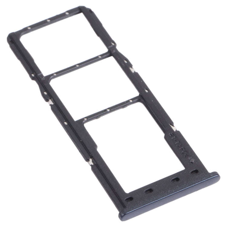For Samsung Galaxy M12 SM-M127 SIM Card Tray + SIM Card Tray + Micro SD Card Tray (Black)