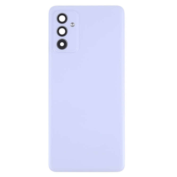 For Samsung Galaxy A82 Battery Back Cover With Camera Lens (Purple)