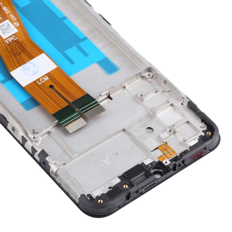 Original LCD Screen and Digitizer Full Assembly with Frame for Samsung Galaxy A03s SM-A037F