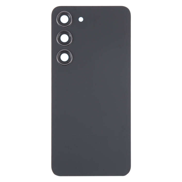 For Samsung Galaxy S23 SM-S911B OEM Glass Battery Back Cover with Camera Lens Frame(Black)