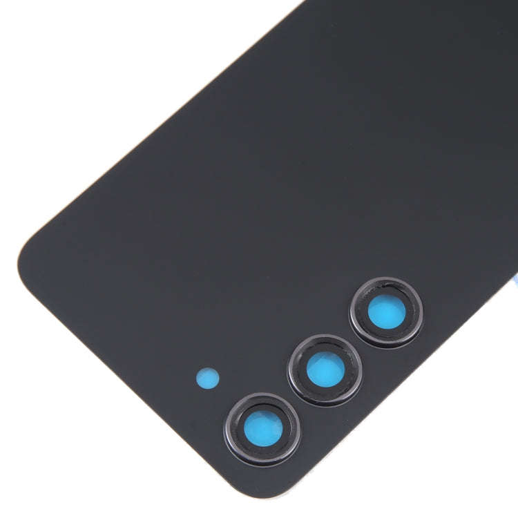 For Samsung Galaxy S23 SM-S911B OEM Glass Battery Back Cover with Camera Lens Frame(Black)