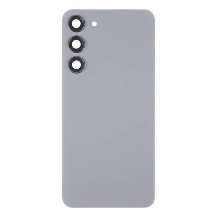 For Samsung Galaxy S23+ SM-S916B OEM Glass Battery Back Cover with Camera Lens Frame(Grey)