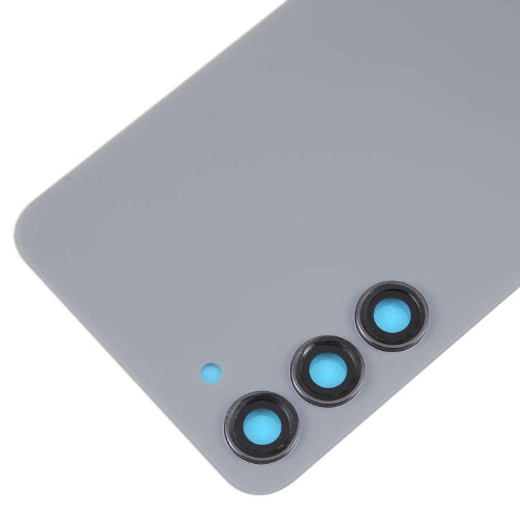 For Samsung Galaxy S23+ SM-S916B OEM Glass Battery Back Cover with Camera Lens Frame(Grey)