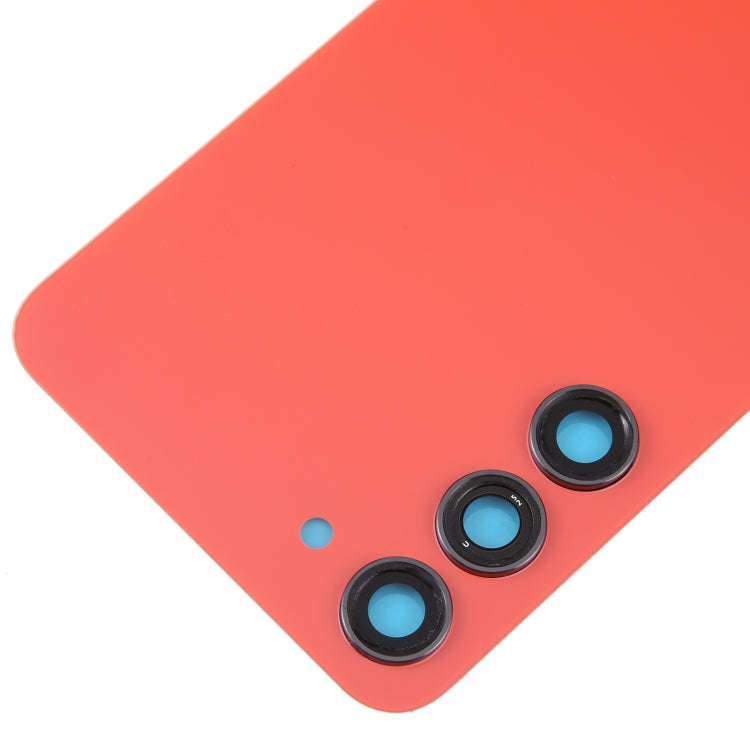 For Samsung Galaxy S23+ SM-S916B OEM Glass Battery Back Cover with Camera Lens Frame(Red)