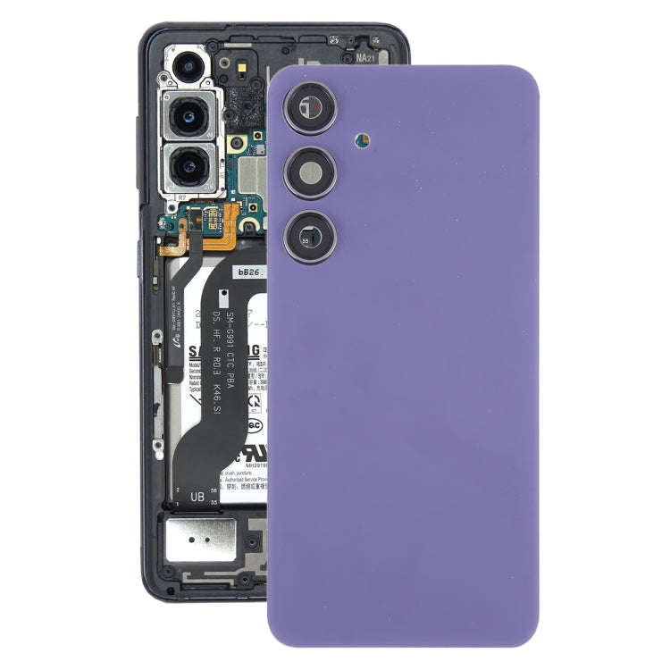 For Samsung Galaxy S24+ SM-S926B OEM Battery Back Cover with Camera Lens Frame(Purple)