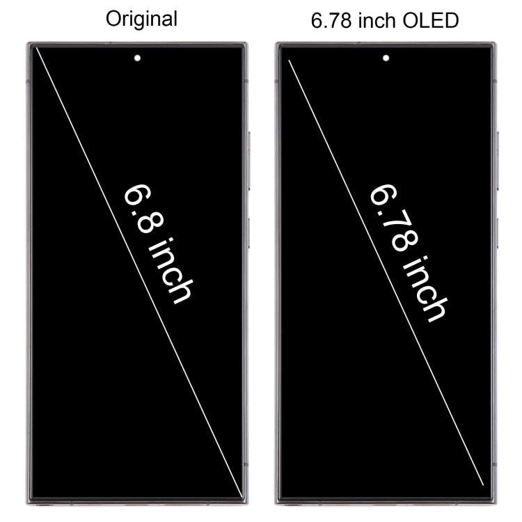 For Samsung Galaxy S24 Ultra SM-S928B 6.78 inch OLED LCD Screen Digitizer Full Assembly with Fram...