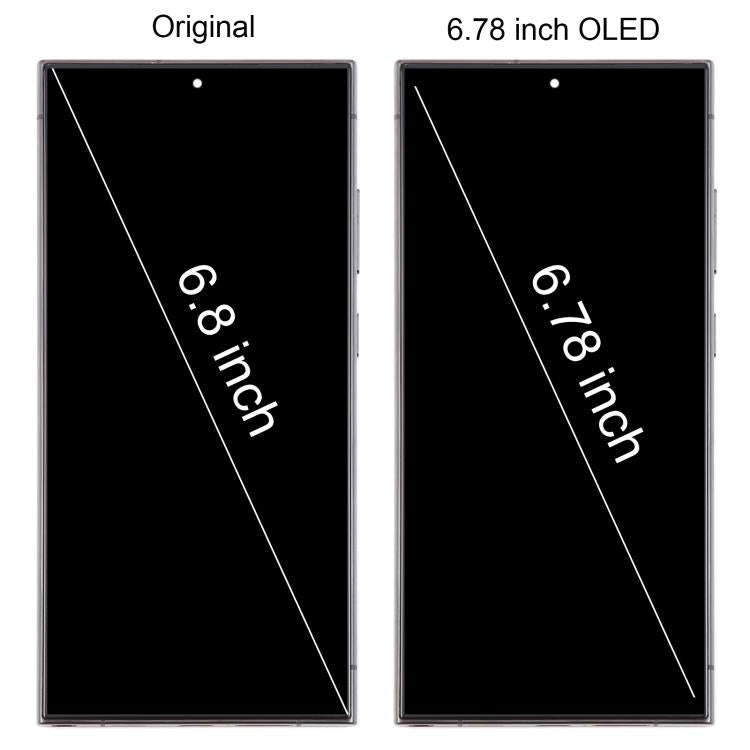 For Samsung Galaxy S24 Ultra SM-S928B 6.78 inch OLED LCD Screen Digitizer Full Assembly with Fram...