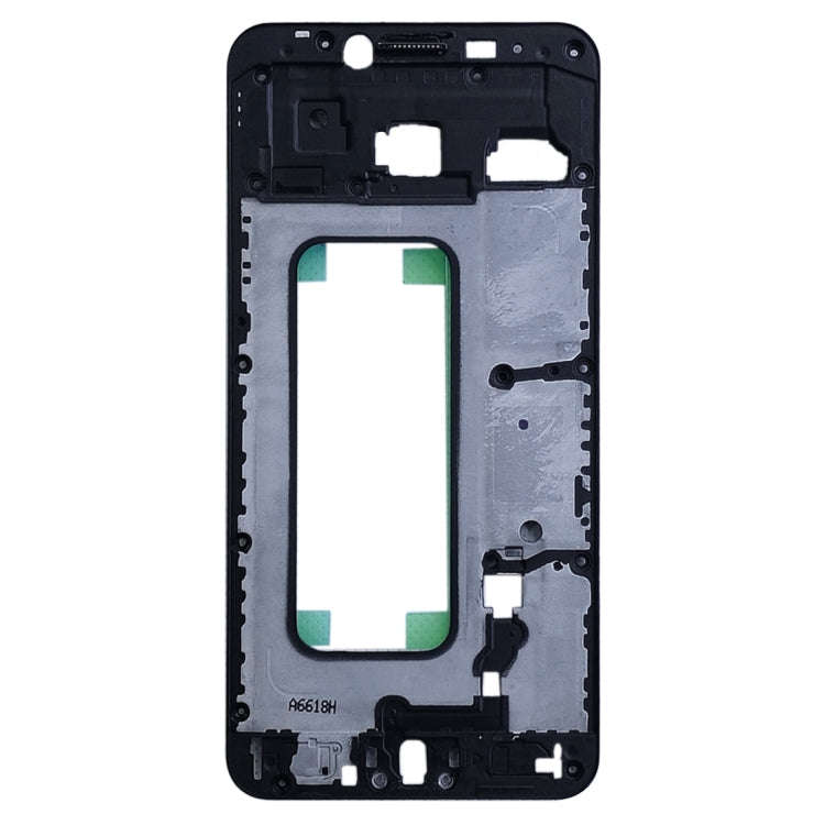 For Galaxy C5 Front Housing LCD Frame Bezel Plate (Black)
