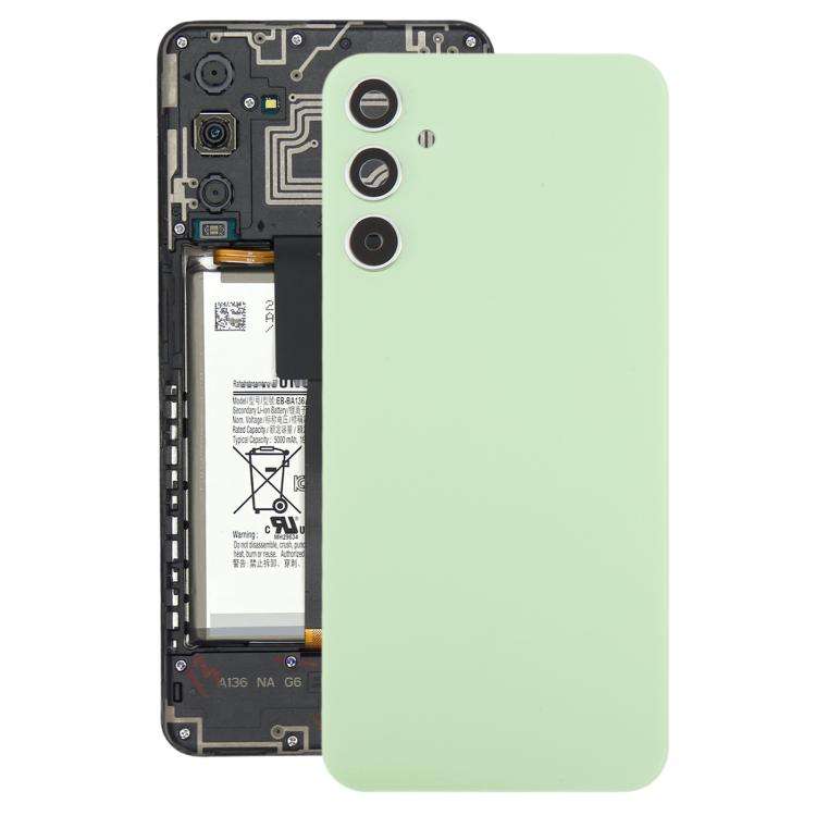 For Samsung Galaxy A34 SM-A346B Battery Back Cover with Camera Lens Frame(Green)