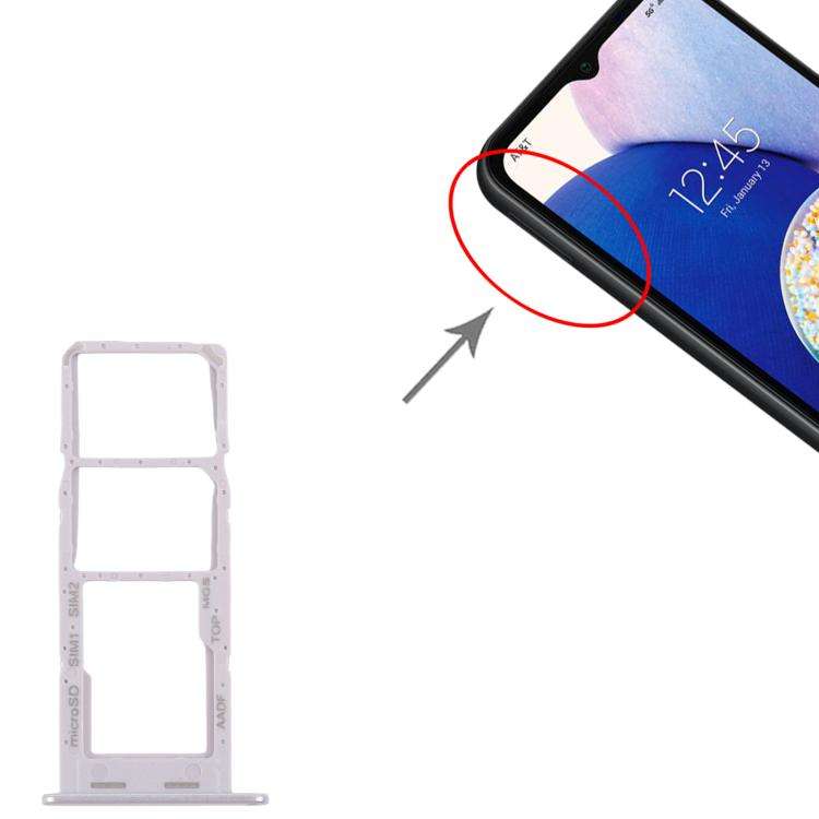 For Samsung Galaxy A14 5G SM-A146B 10pcs Original SIM Card Tray + SIM Card Tray + Micro SD Card T...