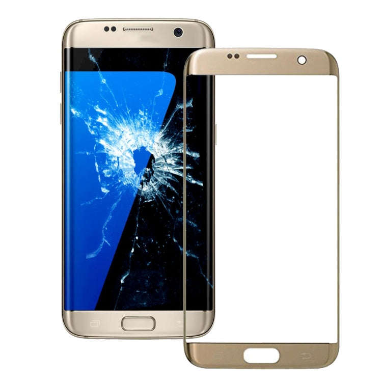 For Galaxy S7 Edge / G935 Original Front Screen Outer Glass Lens (Gold)