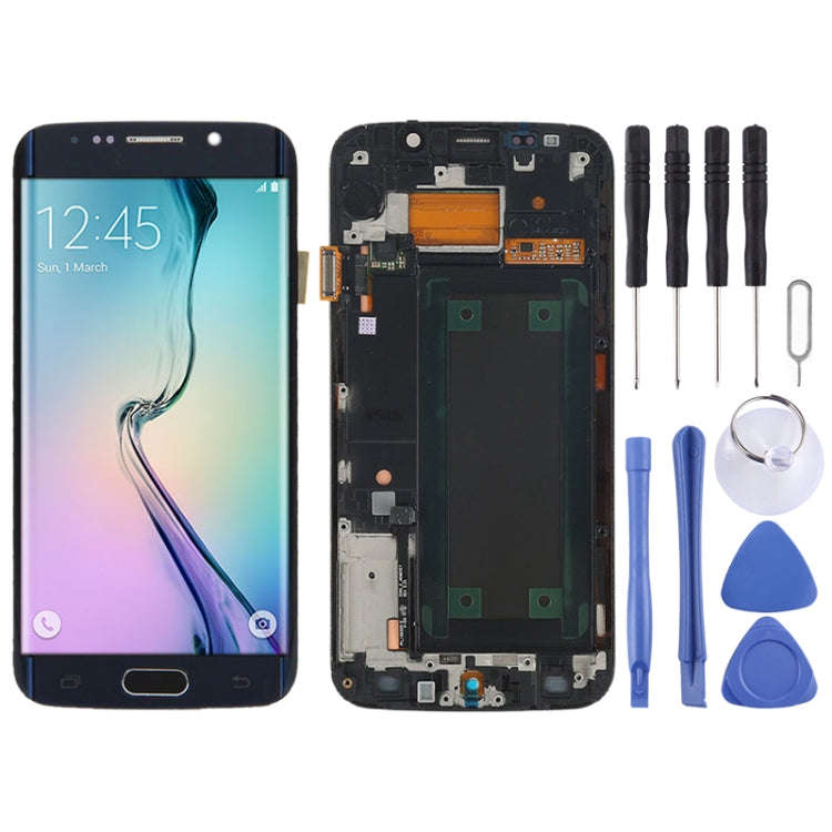 Original Super AMOLED LCD Screen For Samsung Galaxy S6 Edge SM-G925F Digitizer Full Assembly with...