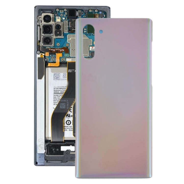 For Galaxy Note 10 Battery Back Cover (Silver)