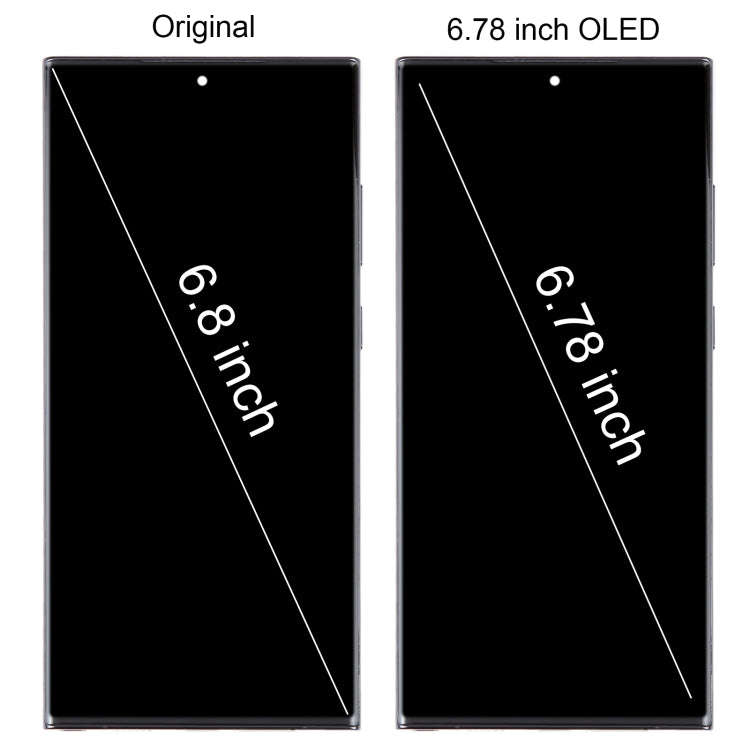 For Samsung Galaxy S23 Ultra 5G SM-S918B EU Edition 6.78 inch OLED LCD Screen Digitizer Full Asse...