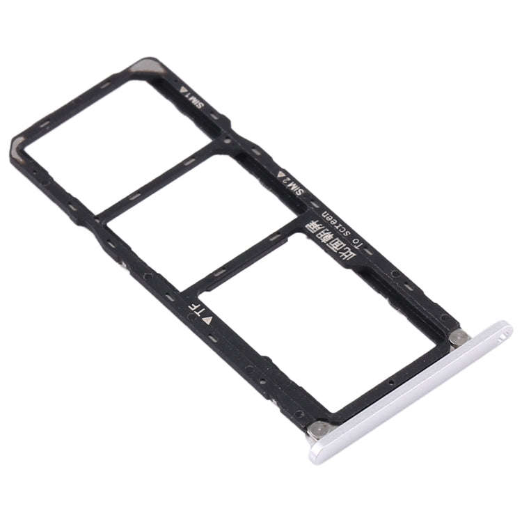 SIM Card Tray + SIM Card Tray + Micro SD Card Tray for Huawei Enjoy Max (Silver)
