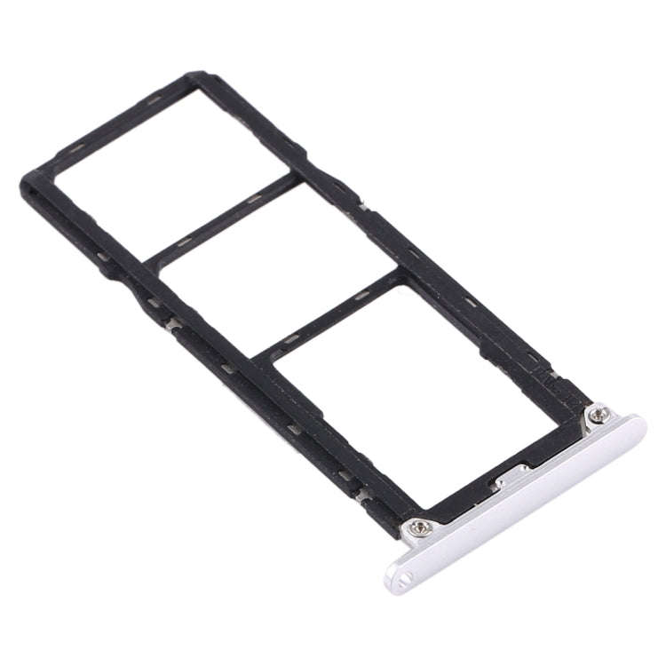 SIM Card Tray + SIM Card Tray + Micro SD Card Tray for Huawei Enjoy Max (Silver)