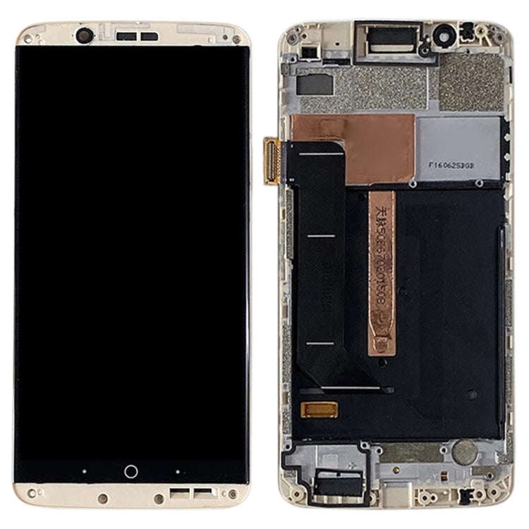 Original AMOLED LCD Screen for ZTE Axon 7 A2017 A2017U A2017G Digitizer Full Assembly With Frame ...