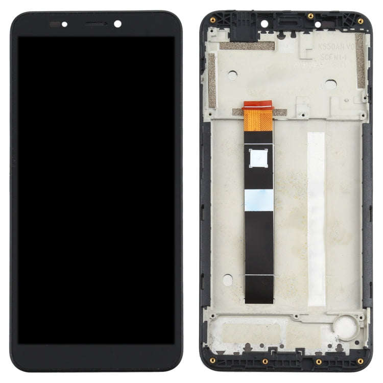 Original LCD Screen for Nokia C2 Digitizer Full Assembly With Frame (Black)
