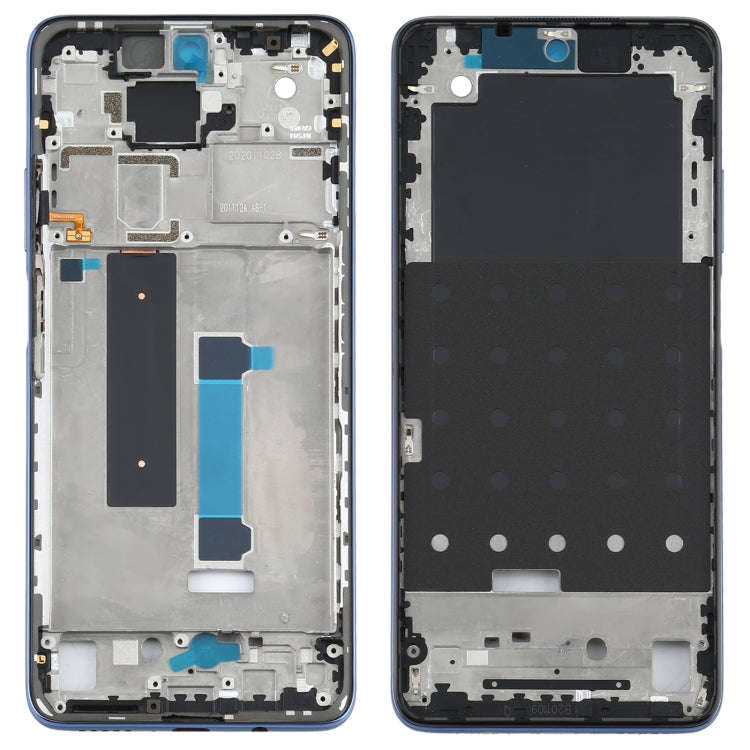 Original Front Housing LCD Frame Bezel Plate for Xiaomi Redmi Note 9 Pro 5G M2007J17C(Grey)