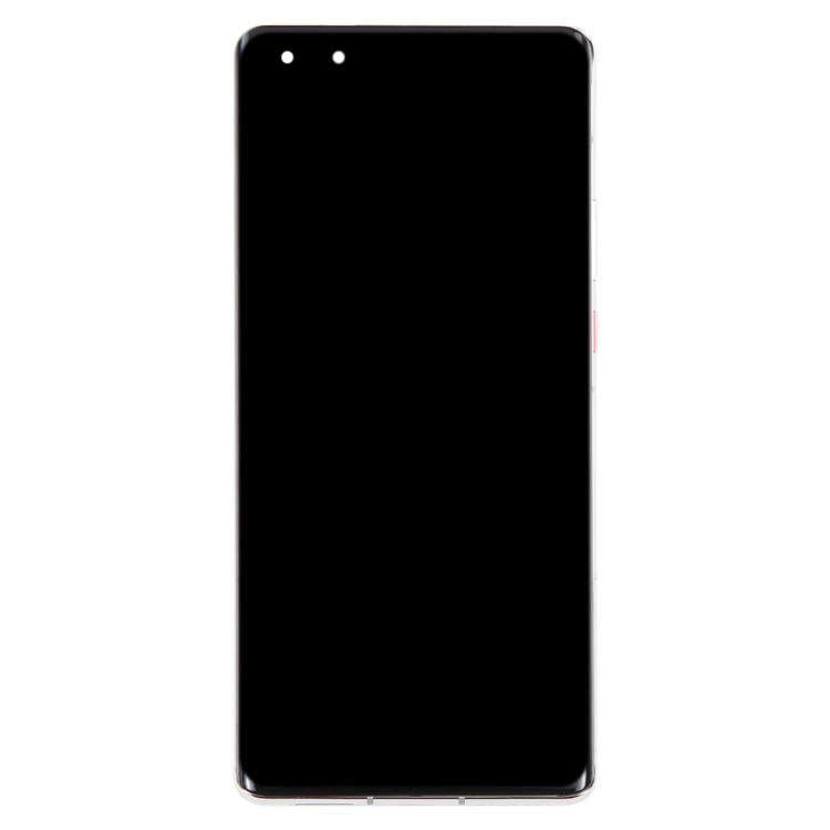 Original LCD Screen for Huawei Mate 40 Pro Digitizer Full Assembly with Frame(Silver)