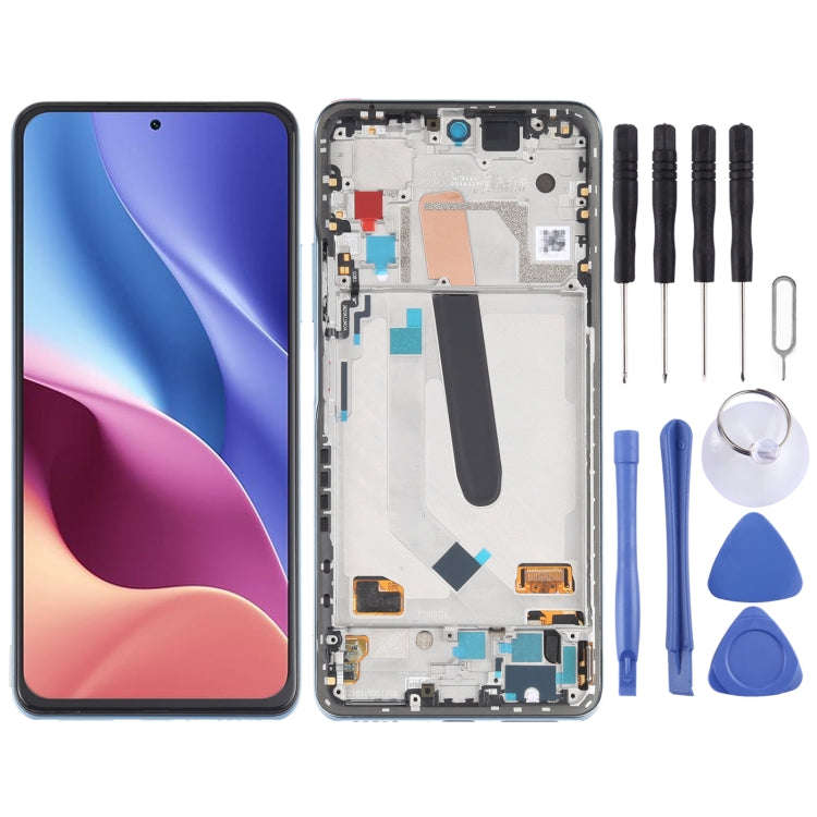 AMOLED Material Original LCD Screen and Digitizer Full Assembly With Frame for Xiaomi Redmi K40 /...