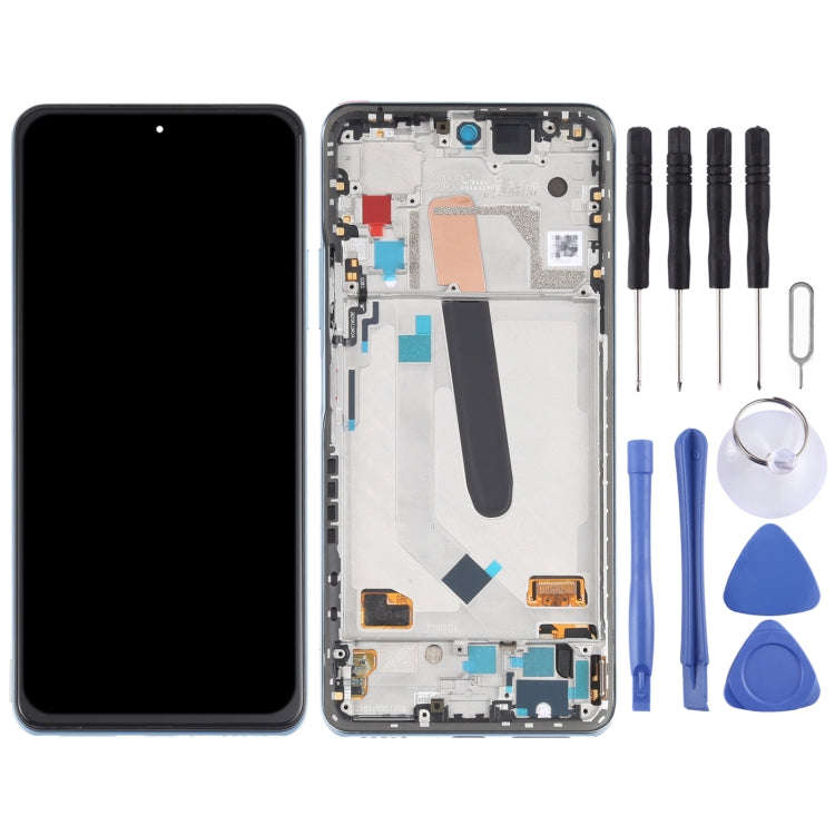 AMOLED Material Original LCD Screen and Digitizer Full Assembly With Frame for Xiaomi Redmi K40 /...