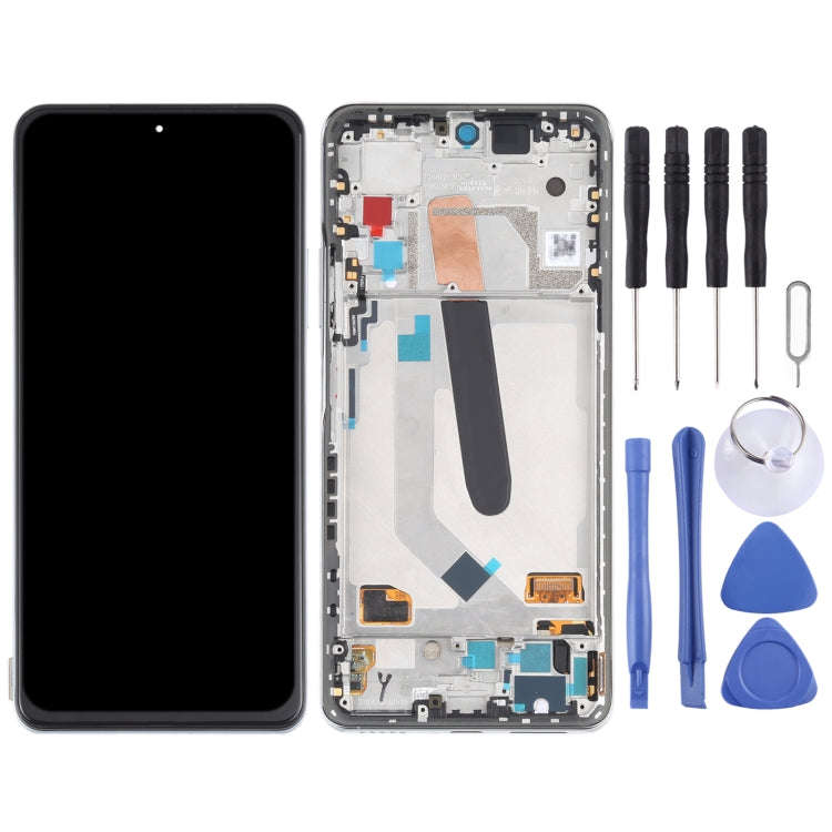 AMOLED Material Original LCD Screen and Digitizer Full Assembly With Frame for Xiaomi Redmi K40 /...