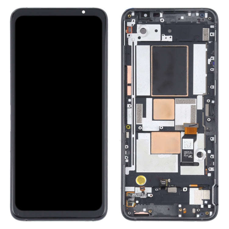 Original OLED LCD Screen for Asus ROG Phone 5 ZS673KS Digitizer Full Assembly with FrameBlack)