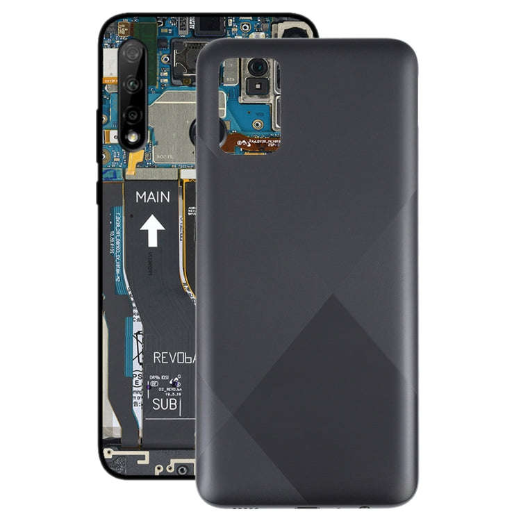 For Samsung Galaxy A02s SM-A025F Battery Back Cover (Black)